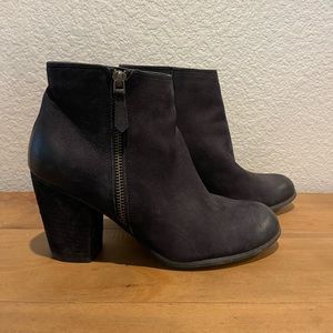 Nordstrom BP Trolley black leather booties